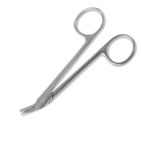 VON KLAUS Wire Cutting Scissors, 4.75in, 1 Serrated Blade, German Grade VK114-2312